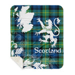 Sherpa Blanket - Tartan Blanket Thistle and Lion Scottish Clan Gordon Ancient Plaid Blanket, plaid sherpa blanket queen,purple sherpa blanket,queen sherpa blanket,queen size sherpa blanket,red sherpa blanket,scottish tartan blankets,sherpa blanket,sherpa christmas blanket