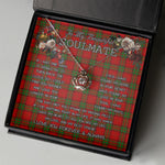 To My Beautiful Soulmate Necklace In Your Eyes I Have Found My Home Clan Maxwell Tartan Crown Pendant Necklace