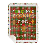 Personalized Gift Tartan Plaid Blanket Clan MacDougall of Lochcarron With Christmas Cookie Baking Crew Christmas Gift Sherpa Blanket, tartan sherpa blanket,buffalo plaid sherpa blanket,christmas sherpa blanket,Christmas Throw Blanket,green plaid sherpa blanket,green sherpa blanket