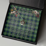 To My Beautiful Soulmate Necklace In Your Eyes I Have Found My Home Clan Blackadder Tartan Crown Pendant Necklace