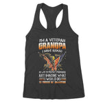 Veteran USA Grandpa Proud Vet Grandfather Fathers Day Women's Tank Top - Scotstee Shop