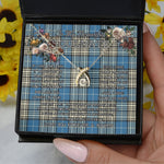 To My Beautiful Soulmate Necklace In Your Eyes I Have Found My Home Clan Napier Ancient Tartan Wishbone Dancing Necklace