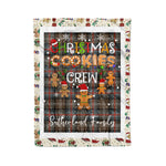 Personalized Gift Tartan Plaid Blanket Clan Sutherland Weathered With Christmas Cookie Baking Crew Christmas Gift Blanket, Plaid Blanket, Christmas Fleece Blanket, Christmas Blanket, Tartan Blanket, Scottish Blanket, Scotland Blanket, Family Name Blanket, Custom Blanket, Personalized Blanket