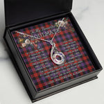 To My Beautiful Soulmate Necklace In Your Eyes I Have Found My Home Clan Brown Modern Tartan Rising Phoenix Necklace