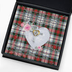 Gift For My Beautiful Girlfriend Necklace Valentine Necklace Clan MacDuff Dress Modern Tartan Cross Dancing Necklace Scottish Tartan Jewelry