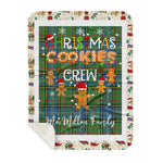 Personalized Gift Tartan Plaid Blanket Clan MacMillan Hunting Ancient With Christmas Cookie Baking Crew Christmas Gift Sherpa Blanket, tartan sherpa blanket,buffalo plaid sherpa blanket,christmas sherpa blanket,Christmas Throw Blanket,green plaid sherpa blanket,green sherpa blanket
