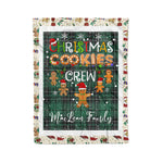 Personalized Gift Tartan Plaid Blanket Clan MacLean With Christmas Cookie Baking Crew Christmas Gift Blanket, Plaid Blanket, Christmas Fleece Blanket, Christmas Blanket, Tartan Blanket, Scottish Blanket, Scotland Blanket, Family Name Blanket, Custom Blanket, Personalized Blanket