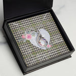 Rising Phoenix Necklace - Valentine Necklace Clan Burns Tartan Gift for Girlfriend, Gift for My Wife Rising Phoenix Necklace