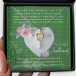 Gift For My Beautiful Girlfriend Necklace Valentine Necklace Clan Currie Tartan Cross Dancing Necklace Scottish Tartan Jewelry