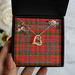To My Beautiful Soulmate Necklace In Your Eyes I Have Found My Home Clan Sandilands Red Tartan Forever Love Necklace