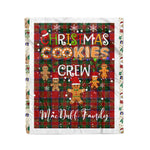 Personalized Gift Tartan Plaid Blanket Clan MacDuff With Christmas Cookie Baking Crew Christmas Gift Blanket, Plaid Blanket, Christmas Fleece Blanket, Christmas Blanket, Tartan Blanket, Scottish Blanket, Scotland Blanket, Family Name Blanket, Custom Blanket, Personalized Blanket