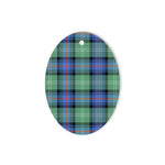 Sutherland Old Ancient Tartan Oval Ornaments, Christmas Tree Ornament, Plaid Christmas Ornaments, Ceramic Oval Christmas Tree Decoration, Tartan Oval Ornaments, Christmas Tree Ornament, Plaid Christmas Ornaments, Ceramic Oval Christmas Tree Decoration