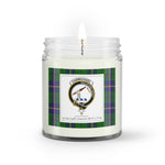 Soy Wax Candle - Buffalo Plaid Candle Clan Crest Badge Carmichael Modern Tartan Plaid Soy Wax Candle, oil candle, candle handmade, wax candle, soy wax, nature wax, natural soy wax, natural soy candles, natural candle