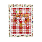 Fleece Blanket - Personalized Gift Tartan Plaid Blanket Clan Maxwell Plaid With Christmas Cookie Baking Crew Christmas Gift Fleece Blanket