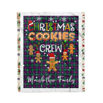 Personalized Gift Tartan Plaid Blanket Clan MacArthur of Milton With Christmas Cookie Baking Crew Christmas Gift Blanket, Plaid Blanket, Christmas Fleece Blanket, Christmas Blanket, Tartan Blanket, Scottish Blanket, Scotland Blanket, Family Name Blanket, Custom Blanket, Personalized Blanket