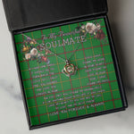 To My Beautiful Soulmate Necklace In Your Eyes I Have Found My Home Clan Tribe of Mar Tartan Crown Pendant Necklace