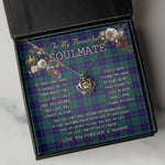 To My Beautiful Soulmate Necklace In Your Eyes I Have Found My Home Clan Hutton Tartan Crown Pendant Necklace