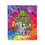 Scotstee Shop - Scotstee Shop Blanket Alien Psychedelic Scientist Tie Dye Hippie Fleece Blanket