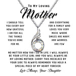 To My Loving Mother Necklace Where Are Smiles Are Many And Worries Are Few Gift For Her Mother's Day Phoenix Rising Necklace