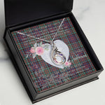 Rising Phoenix Necklace - Valentine Necklace Clan MacDonald Tartan Gift for Girlfriend, Gift for My Wife Rising Phoenix Necklace