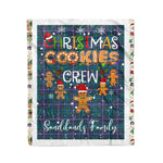 Personalized Gift Tartan Plaid Blanket Clan Sandilands With Christmas Cookie Baking Crew Christmas Gift Blanket, Plaid Blanket, Christmas Fleece Blanket, Christmas Blanket, Tartan Blanket, Scottish Blanket, Scotland Blanket, Family Name Blanket, Custom Blanket, Personalized Blanket