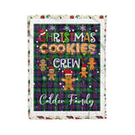 Personalized Gift Tartan Plaid Blanket Clan Calder With Christmas Cookie Baking Crew Christmas Gift Blanket, Plaid Blanket, Christmas Fleece Blanket, Christmas Blanket, Tartan Blanket, Scottish Blanket, Scotland Blanket, Family Name Blanket, Custom Blanket, Personalized Blanket