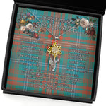 To My Beautiful Soulmate Sunflower Necklace In Your Eyes I Have Found My Home Clan Wilson Ancient Tartan Jewelry For Girlfriend, Tartan Sunflower Pendant Necklace, Scottish Tartan Jewelry, valentine necklace, necklace girlfriend, necklace for wife, cute necklaces for girlfriend, jewelry for girlfriend, to my soulmate necklace, to my future wife necklace