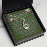 To My Beautiful Soulmate Necklace In Your Eyes I Have Found My Home Clan Maxwell Hunting Tartan Rising Phoenix Necklace