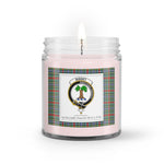 Soy Wax Candle - Buffalo Plaid Candle Clan Crest Badge Bisset Pattern Tartan Plaid Soy Wax Candle, oil candle, candle handmade, wax candle, soy wax, nature wax, natural soy wax, natural soy candles, natural candle
