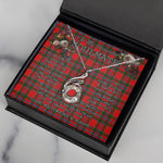 To My Beautiful Soulmate Necklace In Your Eyes I Have Found My Home Clan Paterson Red Tartan Rising Phoenix Necklace