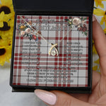 To My Beautiful Soulmate Necklace In Your Eyes I Have Found My Home Clan Clayton Tartan Wishbone Dancing Necklace