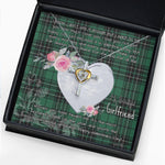 Gift For My Beautiful Girlfriend Necklace Valentine Necklace Clan MacLean Tartan Cross Dancing Necklace Scottish Tartan Jewelry