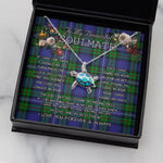 Sea Turtle Necklace To My Beautiful Soulmate Necklace In Your Eyes I Have Found My Home Clan Robertson Hunting Modern Tartan Blue Turtle Necklace