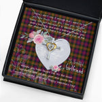 Gift For My Beautiful Girlfriend Necklace Valentine Necklace Clan Carnegie Modern Tartan Cross Dancing Necklace Scottish Tartan Jewelry