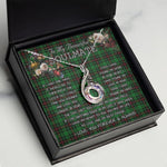 To My Beautiful Soulmate Necklace In Your Eyes I Have Found My Home Clan Beveridge Tartan Rising Phoenix Necklace