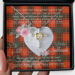 Gift For My Beautiful Girlfriend Necklace Valentine Necklace Clan Crosby Tartan Cross Dancing Necklace Scottish Tartan Jewelry