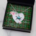 Sea Turtle Necklace Gift for My Beautiful Girlfriend Valentines Necklace Clan Wallace Hunting Tartan Blue Turtle Necklace