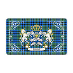 Doormat - Welcome Mat Scottish Falconer Clan Badge Tartan Door Mat, Plaid Doormat