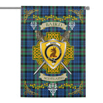House Flag - Baird Ancient Irish Shield Celtic Cross Tartan Garden Flag St Patrick's Day Garden Flag