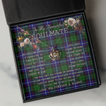 To My Beautiful Soulmate Necklace In Your Eyes I Have Found My Home Clan Russell Tartan Crown Pendant Necklace