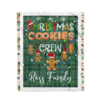 Personalized Gift Tartan Plaid Blanket Clan Ross Hunting Ancient With Christmas Cookie Baking Crew Christmas Gift Blanket, Plaid Blanket, Christmas Fleece Blanket, Christmas Blanket, Tartan Blanket, Scottish Blanket, Scotland Blanket, Family Name Blanket, Custom Blanket, Personalized Blanket