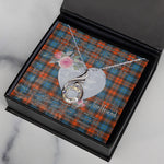 Rising Phoenix Necklace - Valentine Necklace Clan MacLachlan Ancient Tartan Gift for Girlfriend, Gift for My Wife Rising Phoenix Necklace