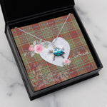 Sea Turtle Necklace Gift for My Beautiful Girlfriend Valentines Necklace Clan MacGillivray Ancient Tartan Blue Turtle Necklace