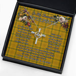 To My Beautiful Soulmate Necklace In Your Eyes I Have Found My Home Clan Houston Tartan Cross Dancing Necklace
