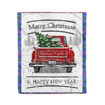 Tartan Blanket Vintage Red Truck with Christmas Tree Family Scottish Clan Ralston plaid blanket, red plaid blanket, buffalo plaid blanket, green plaid blanket, plaid fleece blanket, blue plaid blanket, red tartan blanket, tartan plaid blanket, black and white plaid blanket, , christmas plaid blanket, orange plaid blanket, tartan plaid throw blanket, pink plaid blanket, brown plaid blanket, buffalo check blanket