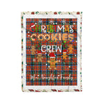 Personalized Gift Tartan Plaid Blanket Clan MacNaughton Ancient With Christmas Cookie Baking Crew Christmas Gift Blanket, Plaid Blanket, Christmas Fleece Blanket, Christmas Blanket, Tartan Blanket, Scottish Blanket, Scotland Blanket, Family Name Blanket, Custom Blanket, Personalized Blanket
