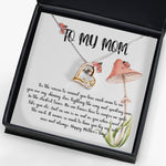 Love Dancing Necklace - Mom Necklace, Gift Necklace For Mom Always Love You, Mother Neckalce