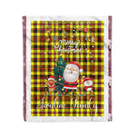 Personalized Gift Tartan Plaid Blanket Clan Jardine Yellow With Funny Santa Snowman Reindeer Merry Christmas Fleece Blanket, Home Living Room, Plaid Blanket, Tartan Blanket, Scottish Blanket, Buffalo fleece blanket, Christmas Blanket