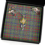 To My Beautiful Soulmate Sunflower Necklace In Your Eyes I Have Found My Home Clan Shaw Green Modern Tartan Jewelry For Girlfriend, Tartan Sunflower Pendant Necklace, Scottish Tartan Jewelry, valentine necklace, necklace girlfriend, necklace for wife, cute necklaces for girlfriend, jewelry for girlfriend, to my soulmate necklace, to my future wife necklace