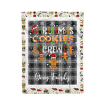 Personalized Gift Tartan Plaid Blanket Clan Grey Douglas With Christmas Cookie Baking Crew Christmas Gift Blanket, Plaid Blanket, Christmas Fleece Blanket, Christmas Blanket, Tartan Blanket, Scottish Blanket, Scotland Blanket, Family Name Blanket, Custom Blanket, Personalized Blanket